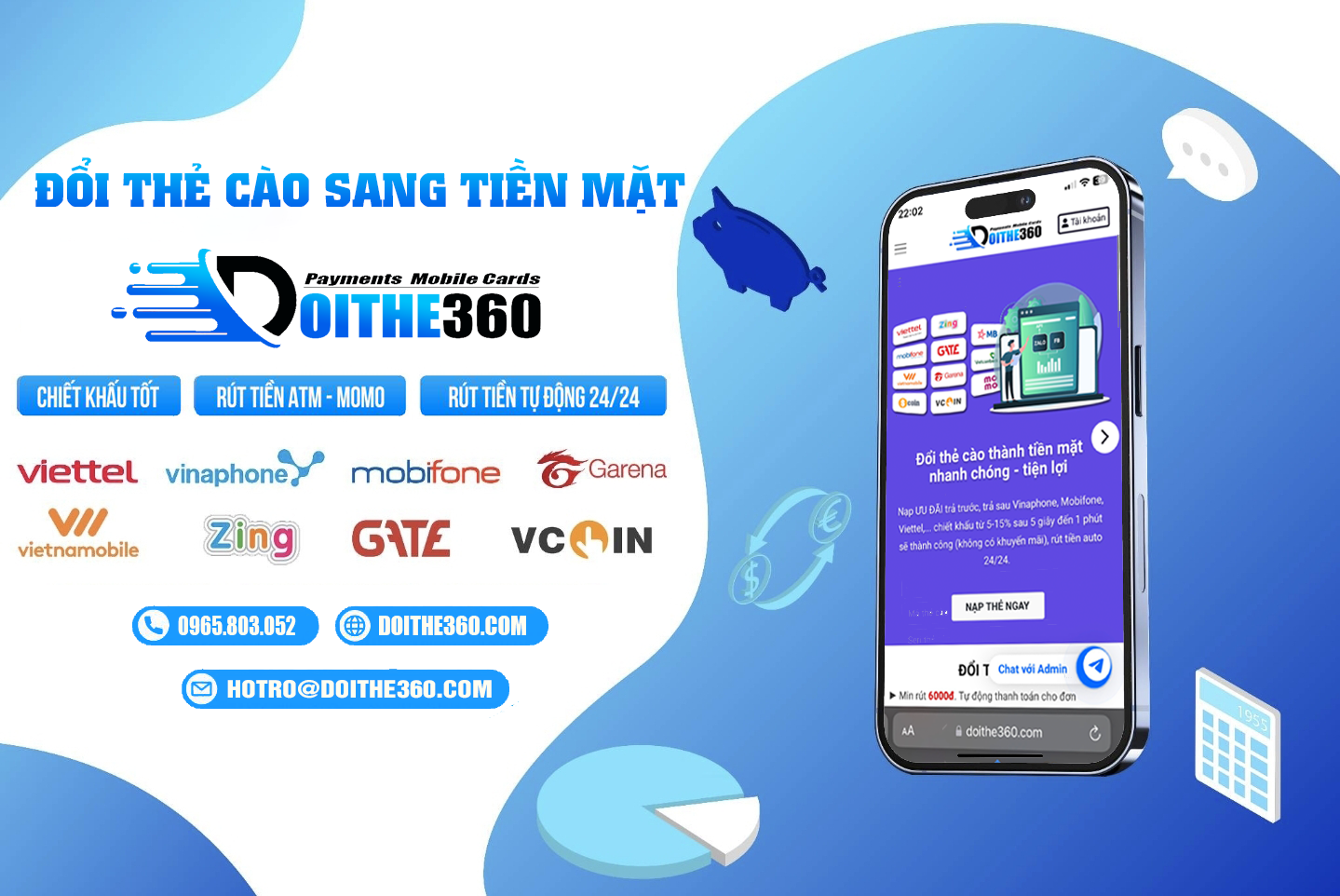 Website bán thẻ cào và nạp topup